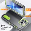 iPhone 13 Pro 6.1' Ütésálló Defender Tok Military TPU+PC Military Series Szürke/Zöld
