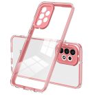 RMPACK Samsung Galaxy A13 TPU Tok 3in1 Bumper+Hátlapi védelem+Kameralencsevédő Rózsaszín