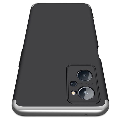 RMPACK Realme 9i Tok Ütésállókivitel PC Hard Style GKK 3in1 Fekete/Ezüst