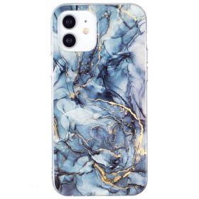   iPhone 12 / iPhone 12 Pro Szilikon Tok Mintás Marble Style Mintázattal B03