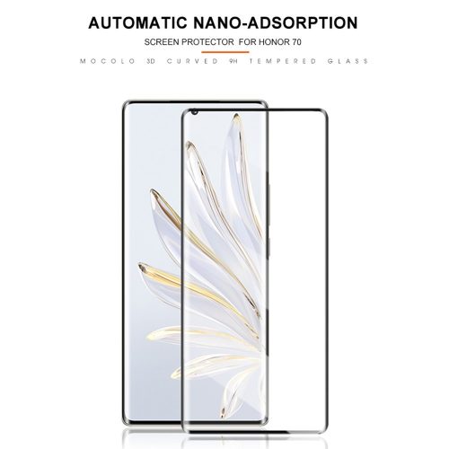 RMPACK Honor 70 5G Üvegfólia Kijelzővédő Üveg Tempered Glass 3D FullSize