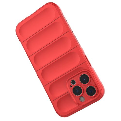 iPhone 14 Pro Szilikon Tok Rugged Shield Ütésállókivitel 2in1 Drop-Proof Series Piros
