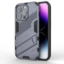   iPhone 14 Pro Tok Ütésállókivitel Kitámasztható 2in1 Armor Hybrid Sötétkék