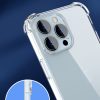 iPhone 14 Pro Ütésálló Szilikon Tok Ütéscsökkentő Keret - Anti-Drop TPU 2in1 Corner Guard Áttetsző