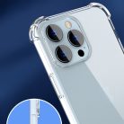 iPhone 14 Pro Ütésálló Szilikon Tok Ütéscsökkentő Keret - Anti-Drop TPU 2in1 Corner Guard Áttetsző
