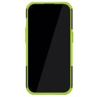 iPhone 14 Pro Szilikon Tok Ütésállókivitel 2in1 Hybrid Kitámasztható - Csúszásgátlóval Zöld