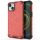 iPhone 14 Szilikon Tok 2in1 Hybrid HoneyComb Series TPU Ütéscsökkentősarokkal Piros