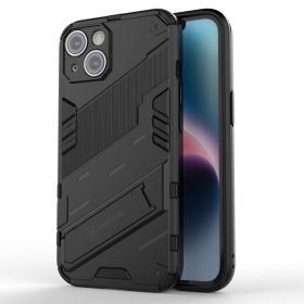   iPhone 14 Tok Ütésállókivitel Kitámasztható 2in1 Armor Hybrid Fekete