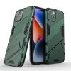 iPhone 14 Tok Ütésállókivitel Kitámasztható 2in1 Armor Hybrid Zöld