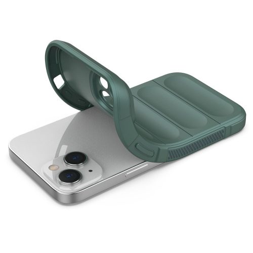 iPhone 14 Szilikon Tok Rugged Shell Series Armor Zöld