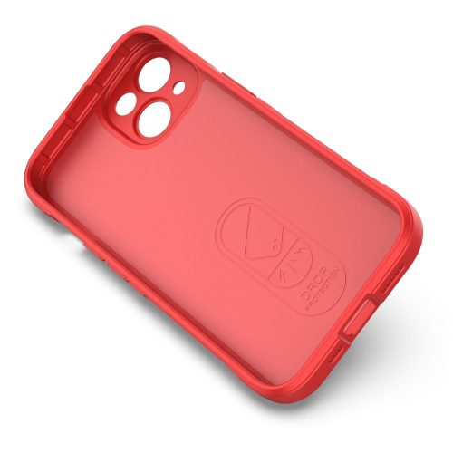 iPhone 14 Szilikon Tok Rugged Shell Series Armor Piros