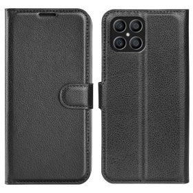   RMPACK Honor X8 ( 4G ) Notesz Tok Business Series Kitámasztható Bankkártyatartóval Fekete