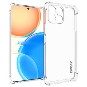   RMPACK Honor X8 ( 4G ) Tok Szilikon ENKAY Ütéscsökkentőkivitel Sarokvédelemmel + Kamera Lencse Védő Forma Áttetsző