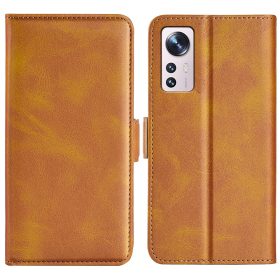   RMPACK Xiaomi 12 Lite Notesz Tok New Business Series Kártyatartóval - Kitámasztható Barna