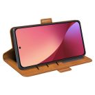 RMPACK Xiaomi 12 Lite Notesz Tok New Business Series Kártyatartóval - Kitámasztható Barna
