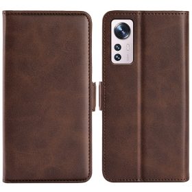   RMPACK Xiaomi 12 Lite Notesz Tok New Business Series Kártyatartóval - Kitámasztható Sötétbarna