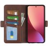 RMPACK Xiaomi 12 Lite Notesz Tok New Business Series Kártyatartóval - Kitámasztható Sötétbarna
