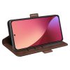 RMPACK Xiaomi 12 Lite Notesz Tok New Business Series Kártyatartóval - Kitámasztható Sötétbarna