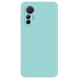   RMPACK Xiaomi 12 Lite Szilikon Tok Lining Shock Series Premium Lencsevédő Kerettel TPU Cián