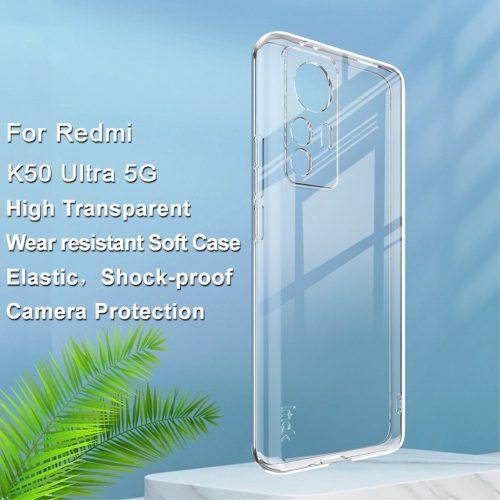 RMPACK Xiaomi 12T Tok Ütésállókivitel IMAK UX-5 Series Drop Protection ShockProof Kamera Lencse Védővel Áttetsző