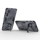 RMPACK Xiaomi 12T Tok Ütésállókivitel Kitámasztható PC + TPU 2in1 Anti-Drop Series Kameralencse védelemmel Sötétkék