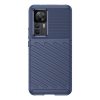 RMPACK Xiaomi 12T Pro / 12T Szilikon Tok Twill Ütésálló Thunder Series Kivitel Sötétkék