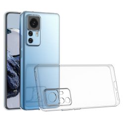   RMPACK Xiaomi 12T Pro Szilikon Tok Crystal Series TPU Beépített Lencsevédővel Áttetsző