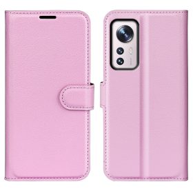   RMPACK Xiaomi 12 Pro Notesz Tok Business Series Kitámasztható Bankkártyatartóval Rózsaszín
