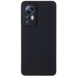   RMPACK Xiaomi 12 Pro Szilikon Tok TPU Kamera Lencse Védelemmel Matt Fekete