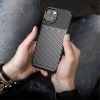 iPhone 13 Szilikon Tok 2in1 Hybrid Thunder Twill Csúszásgátlókivitel Fekete