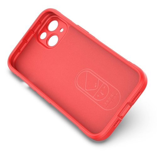iPhone 13 Szilikon Tok Rugged Shield Ütésállókivitel 2in1 Drop-Proof Series Piros