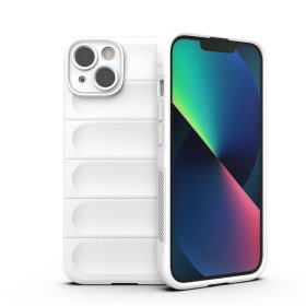   iPhone 13 Szilikon Tok Rugged Shield Ütésállókivitel 2in1 Drop-Proof Series Fehér
