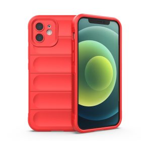   iPhone 12 Szilikon Tok Rugged Shield Ütésállókivitel 2in1 Drop-Proof Series Piros