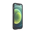 iPhone 12 Szilikon Tok Rugged Shield Ütésállókivitel 2in1 Drop-Proof Series Fekete