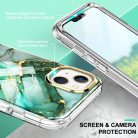 iPhone 13 Premium Szilikon Tok 3in1 Mintás Full Protection Series PET Képernyővédővel A01