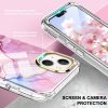 iPhone 13 Premium Szilikon Tok 3in1 Mintás Full Protection Series PET Képernyővédővel A02
