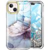 iPhone 13 Premium Szilikon Tok 3in1 Mintás Full Protection Series PET Képernyővédővel A03