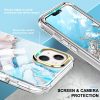 iPhone 13 Premium Szilikon Tok 3in1 Mintás Full Protection Series PET Képernyővédővel A03