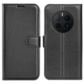  RMPACK Huawei Mate 50 Pro Notesz Tok Business Series Kitámasztható Bankkártyatartóval Fekete