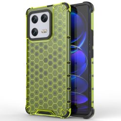   RMPACK Xiaomi 13 Pro Szilikon Tok 2in1 HoneyComb Series Ütésállókivitel Shockproof Zöld
