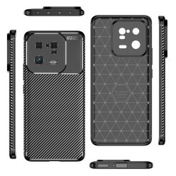   RMPACK Xiaomi 13 Pro Szilikon Tok New Carbon Series Mintázattal Fekete