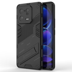   RMPACK Xiaomi 13 Pro Tok Ütésállókivitel Kitámasztható PC + TPU 2in1 Anti-Drop Series Kameralencse védelemmel Fekete