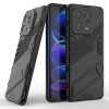 RMPACK Xiaomi 13 Pro Tok Ütésállókivitel Kitámasztható PC + TPU 2in1 Anti-Drop Series Kameralencse védelemmel Fekete