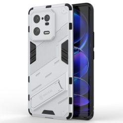   RMPACK Xiaomi 13 Pro Tok Ütésállókivitel Kitámasztható PC + TPU 2in1 Anti-Drop Series Kameralencse védelemmel Fehér