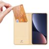 RMPACK Xiaomi 13 Notesz Tok Mágneses DUX DUCIS Skin Pro Series Kitámasztható Kártyatartóval Arany