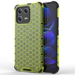   RMPACK Xiaomi 13 Szilikon Tok 2in1 HoneyComb Series Ütésállókivitel Shockproof Zöld