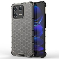   RMPACK Xiaomi 13 Szilikon Tok 2in1 HoneyComb Series Ütésállókivitel Shockproof Fekete