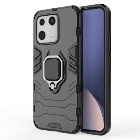   RMPACK Xiaomi 13 Védőtok Ring Guard Gyűrűs 2in1 Tok Ütésálló - Kitámasztható TPU Hybrid Fekete