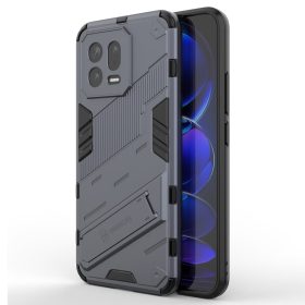   RMPACK Xiaomi 13 Tok Ütésállókivitel Kitámasztható PC + TPU 2in1 Anti-Drop Series Kameralencse védelemmel Sötétkék