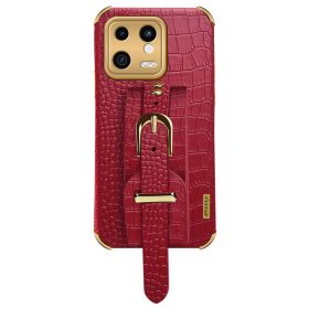   RMPACK Xiaomi 13 Tok Prémium Croco Texture Krokodil Bőrmintázattal Piros